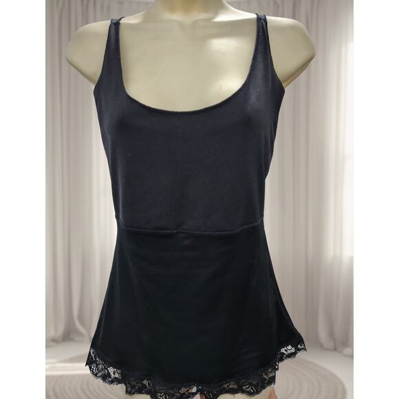 SPANX Tops - SPANX Women's Black Top w/ Lace Sz L / Large - Sleeveless